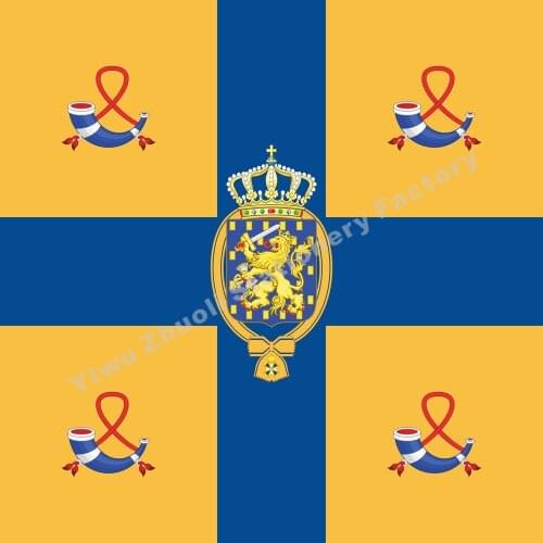 D4 Netherlands Royal Standard a Prince Flag 120X120cm (4x4FT) 120g 100D Polyester Double Stitched High Quality Banner Free