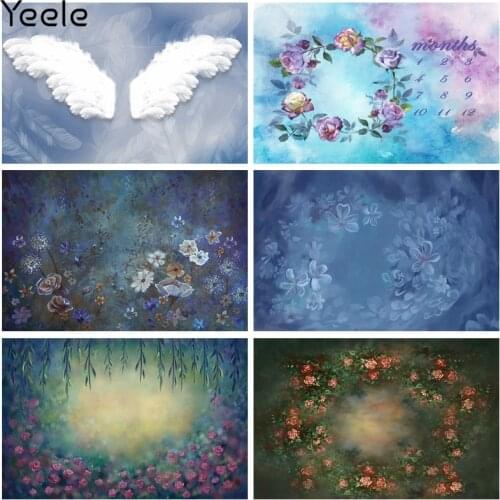 Yeele Newborn Baby Shower Backdrop Grunge Painting Customized Photography Photocall Vinyl Background Prop For Photo Studio Shoot