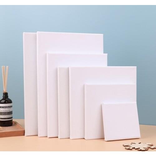 Hot sale 1Piece White Blank Square Artist Canvas For Canvas Oil Painting,Wooden Board Frame For Primed Oil Acrylic Paint