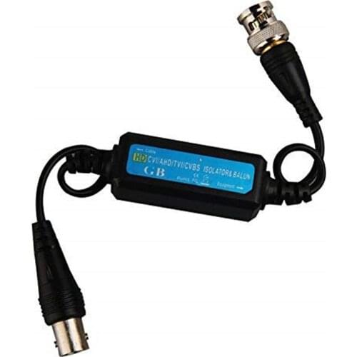 HD-TVI/HD-CVI/AHD/Analog CVBS Passive Coaxial Video Ground Loop Isolator Built-in Video Balun for CCTV Cameras
