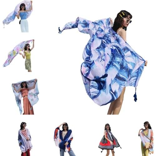 HOT NEW 180*90CM 21styles cotton Pareo Beach Cover-Ups Women Large Wrap Scarf Swimsuit Bikini Cover Up Autumn Beach Sarong Mats