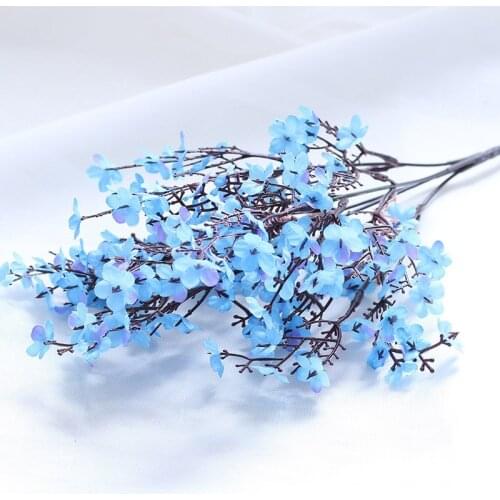 Artificial Cherry Blossom Flower Wedding Party Home Bridal Bouquet Floral Decor