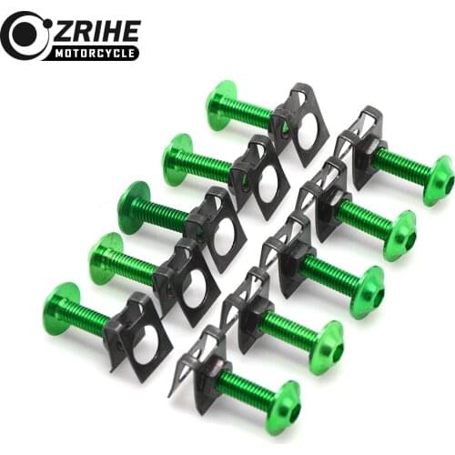 10 Pieces Universal Motorcycle Fairing Bolts Kits Screws Nuts For BMW G650 F650 F800 R 1150 1200 GS G650GS F 650 800 GS G 650 GS