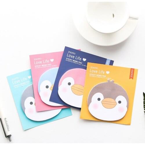 Kawaii Cartoon Sticky Notes Creative Memo Pad Cute Office Decoration Planner Student Notepad School Stationary Supplies 02150