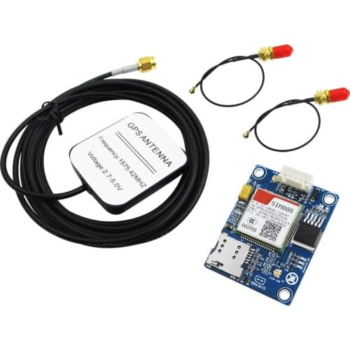 SIM808 Module GSM GPRS GPS Development Board IPX SMA with GPS Antenna Raspberry Pi Support 2G 3G 4G SIM Card