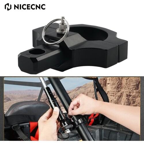 NICECNC LED Flag Pole Led Whip Light Holder For Polaris RZR RANGER RZNGER XP 4 CREW 800 900 1000 Universal Clamp Bracket Mounts