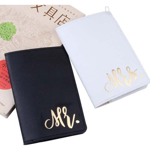 Mr&Mrs Travel Passport Cover Wallet Purse Women Men Travel Credit Card Holder Travel ID Document Passport Holder Bag Pouch Case