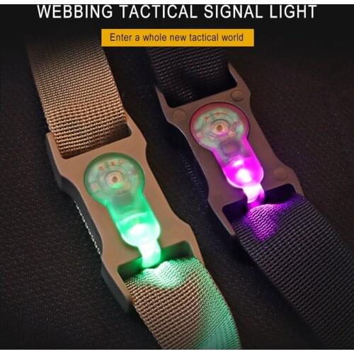 Hunting System Helmet Safety Light Tactical MOLLE Strobe Light Waterproof Survival Vest Lamp Rescue Signal Light Tools