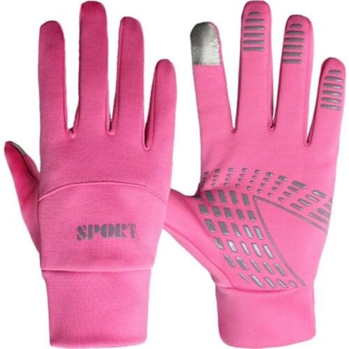 Touch Screen Gloves Winter Warm Anti-Slip Gloves Driving Cycling Running Gloves Thin Fleece Lining Gloves for Men Women