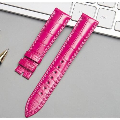 Genuine Alligator Watch Band Universal Crocodile skin Watchbands 14MM 16MM 18MM 20MM 22MM 24MM Leather Belt Women Handmade Strap