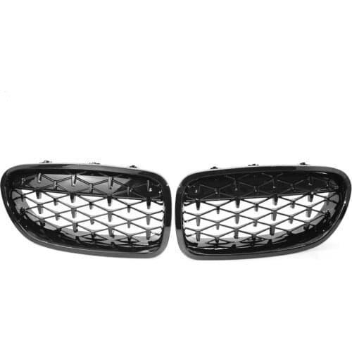 Car Front Bumper Kidney Grille for BMW F10 F18 520i 525i 2010-2016 Diamond Style Racing Grills Auto Accessories High Quality ABS