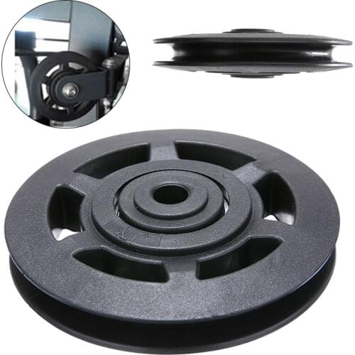 High Quality Universal 95mm Black Wearproof Bearing ABS Material Pulley Wheel Cable Gym Sport Equipments Part