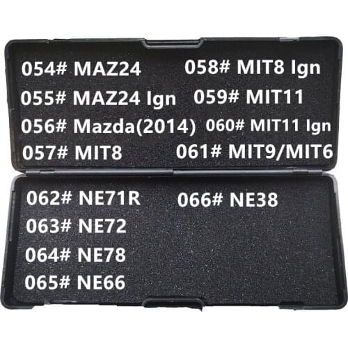 054-066# MAZ24 MAZDA2014 MIT8 MIT11 MIT9 MIT6 NE71R NE72 NE78 NE66 ME38 Ign LiShi 2 in 1 Locksmith Tools For All Types