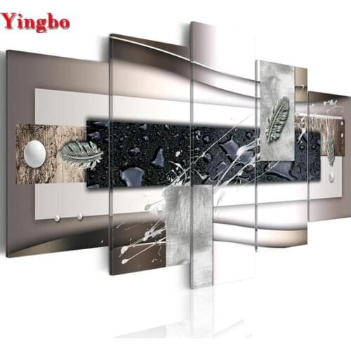 5pcs/set Diamond Painting Abstract art 3D Full Drill 5d Diamond Embroidery Mosaic Cross Stitch Modern Minimalist Decor painting