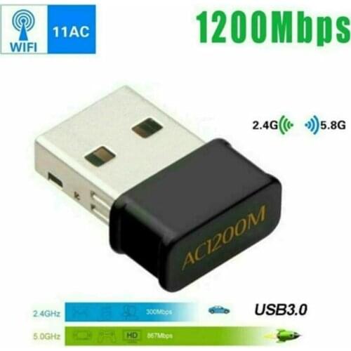 Wireless Lan USB PC WiFi Adapter Network 802.11AC 1200Mbps Dual Band 2.4G / 5G