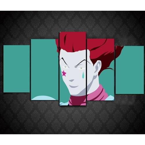 Hunter X Hunter Anime Poster Digital Silk Cloth Art Print 5Pcs,No Frame
