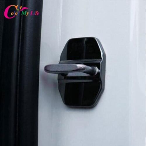 Color My Life Stainless Steel Car Door Lock Protective Protection Cover For Bmw X1 F48 2016 2017 X5 X6 F15 F16 2014 - 2017
