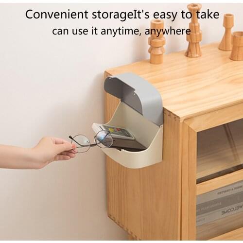 Tissue Box Holder, Household Wall Mount Storage Box for Facial Tissues and Napkin Paper, Pink/ Grey/ Yellow/ Blue