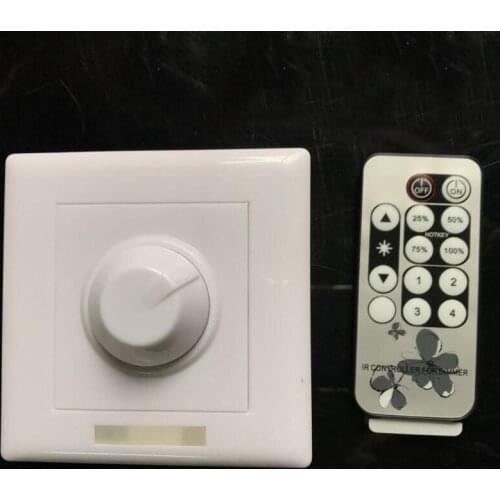 LED Light Dimmer Infrared remote control SCR dimmers 86 Panel dimming switch AC 110V 220V