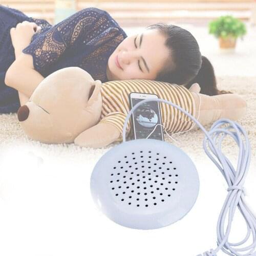DIY 3.5mm Mini Louder Speakers Music Pillow Stereo Speaker For MP3 Sleeping Phone For iPhone CD Touch For iPod Use G6O8