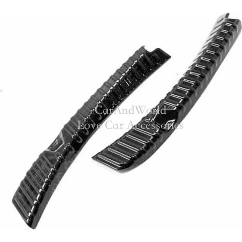 For Tesla Model 3 2017-2020 2021 Stainless Rear Trunk Bumper Pedal Trim Tail Door Sill Scuff Protection Plate Cover Accessories