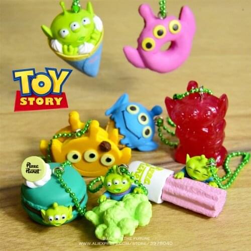 Disney Toy Story 4 Alien 3-5cm Q Version Action Figures mini Dolls Kids Anime Collection Toy model for Children gift