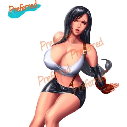 Naked Sexy Anime Girl Computer Games car stickers decal anime cute car accessories decoration Die-Cut waterproof PVC