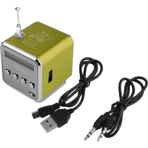 Portable Mini USB Speaker Support SD TF Card Micro USB Stereo Super Bass Speaker MP3/4 Music Player FM Radio IB