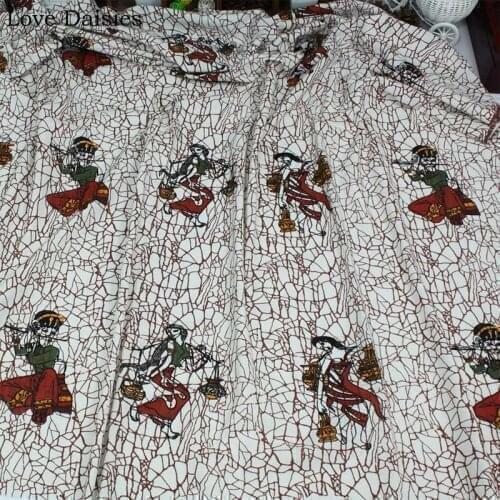 Cotton/Linen Fabric Ethenic Style WHITE Porcelain Pattern Beauty Women For Tablecloth Home Decoration Curtains Cushion Apparel