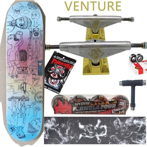 TOY MACHINE skateboard decks whole kit spitfire wheels grizzly grip tapes THUNDER trucks hardware good quality