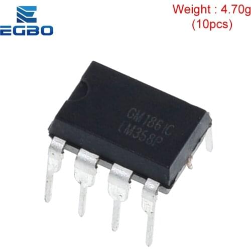 10PCS EGBO LM358 LM358N LM358P DIP8 integrated circuits