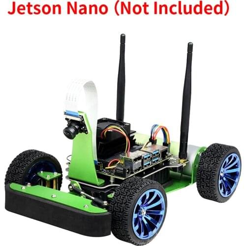 JetRacer AI Racing Robot Acce Powered by Jetson Nano B01 4GB,Deep Learning,Self Driving,Vision Line Following (No Jetson Nano)