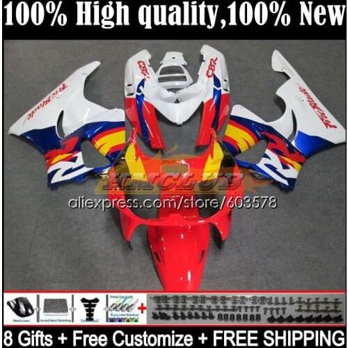 Body For HONDA CBR900RR CBR 893RR 1989 1990 1991 1992 1993 30CL.20 CBR900 CBR893 RR CBR893RR 89 90 91 92 93 Fairing red white
