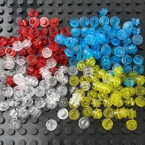 500pcs Round 1x1 Dot Size DIY Building Blocks Thin Figures Lamp Bricks Creative Educational Toy Compatible With Leduo 4073