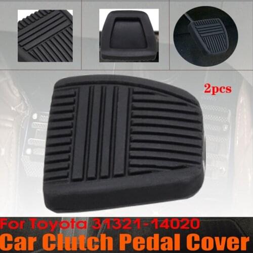 2Pcs Brake Clutch Pedal Pad Rubber Cover Set 31321-14020 31321-14010 For Toyota 4Runner Camry Celica Land Cruiser Paseo RAV4