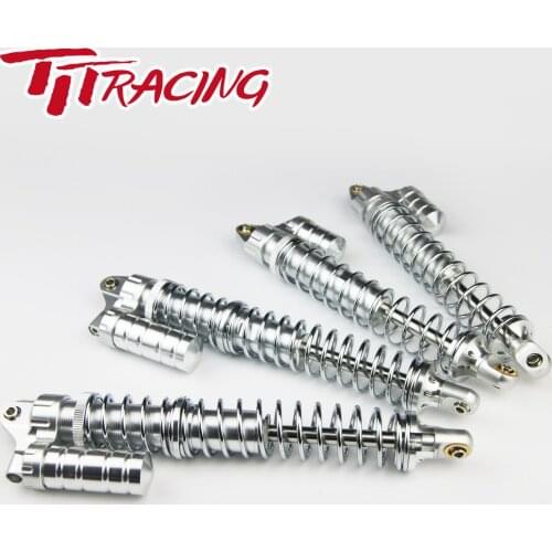 Silver Alloy Front Rear PIGGYBACK Shock Fits HPI Baja 5b 5T KingMotor 8mm Shaft