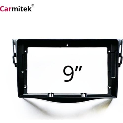 Fascia frame For TOYOTA RAV4 RAV 4 2005--2013 Android 9'' GPS Navigation Panel Dash Frame Kit Mounting head unit Bezel Fascias