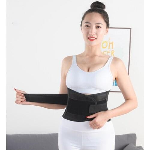 2021 New Adjustable Waist Trainer Belt Sweat-absorbent Breathable Yoga Sports Body Shaping Fat Burning Girdle Orthopedic Waist