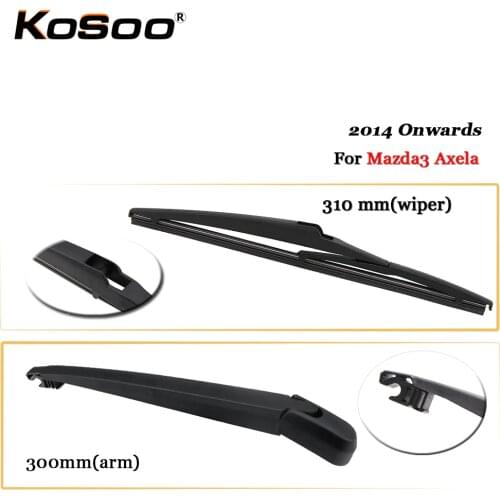 KOSOO Auto Rear Car Wiper Blade For Mazda 3 Axela,310mm 2014 Onwards Rear Window Windshield Wiper Blades Arm,Car Accessories