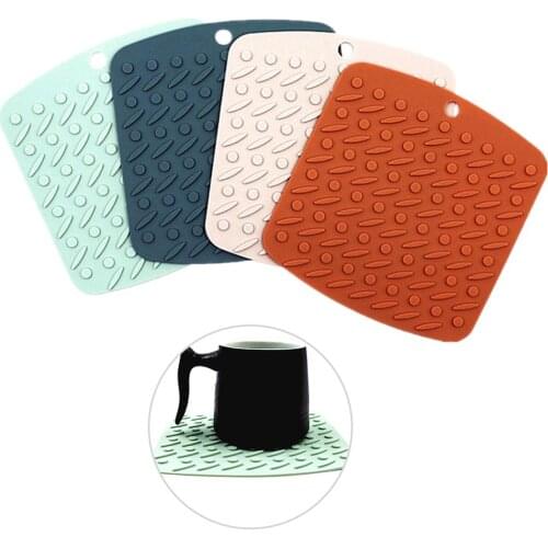Silicone Heat Insulation Anti-Slip Pot Bowl Cup Pad Placemat Dinning Table Mat Kitchen Dining Home Table Decoration Accessories
