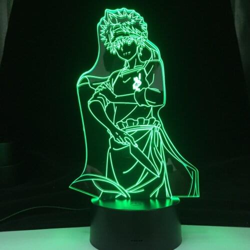 Shokugeki No Soma Led Light for Bedroom Decor Night Light Childrens Birthday Gift Room Decor Anime 3d Lamp Anime Food Wars