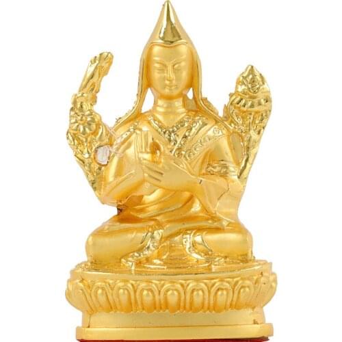 Tsongkhapa Buddha Statue Mini Portable Buddha Pocket Buddha Home Small Decoration Auspicious Buddhist Products