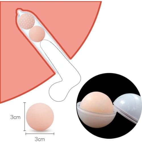 Vagina Erotic Adult Toys Penis Head Massage Condom Dick Increase Long Sex Shop Dildo Silica Gel Ball Silicone Sex For Couples