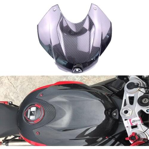 Carbon Fiber Gas Tank Top Fairing Kits Guard Protective Cover Fuel Tank Cover Decoration Parts for BMW S1000RR 2015-2018