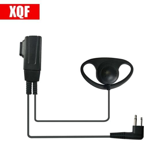 XQF D Earphone Earpiece Headset Mic for Motorola Security 2 Pin PRO Series: PRO1150, PRO2150 Walkie Talkie GP68, GP88 Radio