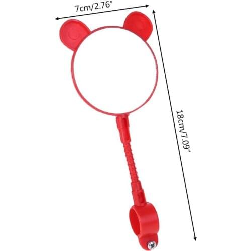 Children Bike Rearview Mirror Kids Bicycle Safety Handlebar Universal Accessory E56D