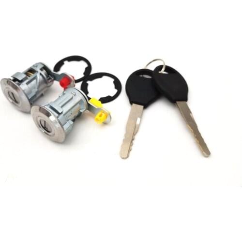 2x Car Door Lock Cylinder + 2 Keys DL-121 For Nissan 98-03 for Altima 98-04 for Frontier
