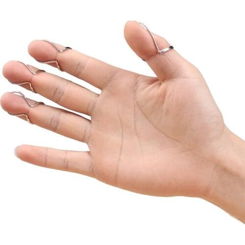 4pcs New Arrival High Quality Guitar Picks Finger Gold Silver Metal Classic Finger Style Bass Guitar Accessories