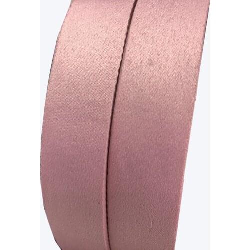 50yards/lot wide about 3.2cm Woven Jacquard Ribbon Trims solid color rose pink Geometric design for clothing accessory LS-0772