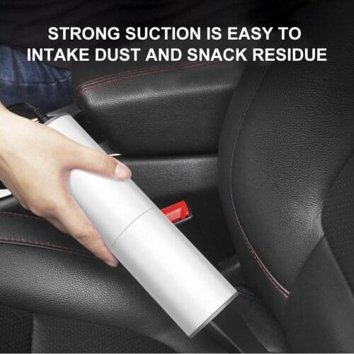 Car Vacuum Cleaner, Handheld Powerful Suction 12V Vacuum Cleaner with 4.5m/14.8ft Power Cord for Car Interior Cleaning